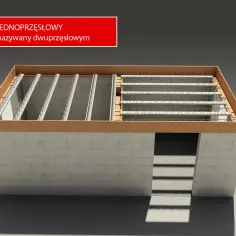 Belka Teriva, często mylnie nazywana dwuprzęsłową, stanowi kluczowy element stropu jednoprzęsłowego. Jej wymiary są precyzyjnie dobrane do obciążeń.